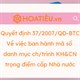 Quyết định số 37/2007/QĐ-BTC: Về việc ban hành mã số danh mục chương trình khoa học và công nghệ trọng điểm cấp Nhà nước