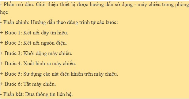 Dàn ý hướng dẫn sử dụng một trong những thiết bị thông dụng nơi công cộng
