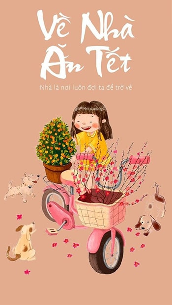 Hình nền Tết 2024 cho điện thoại dễ thương