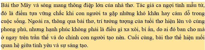 Theo em, tác giả muốn gửi gắm thông điệp gì qua bài thơ trên?