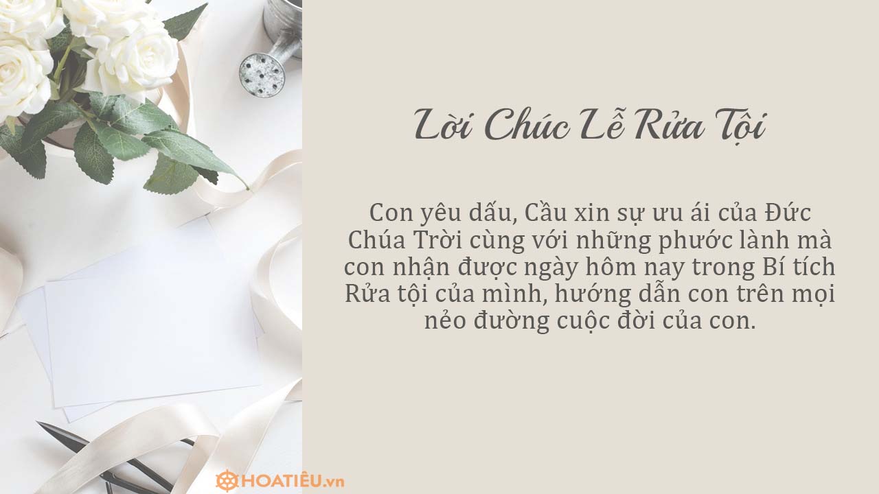 Lời chúc mừng rửa tội cho trẻ sơ sinh