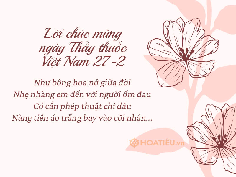 Thiệp chúc mừng ngày thầy thuốc Việt Nam 27/2