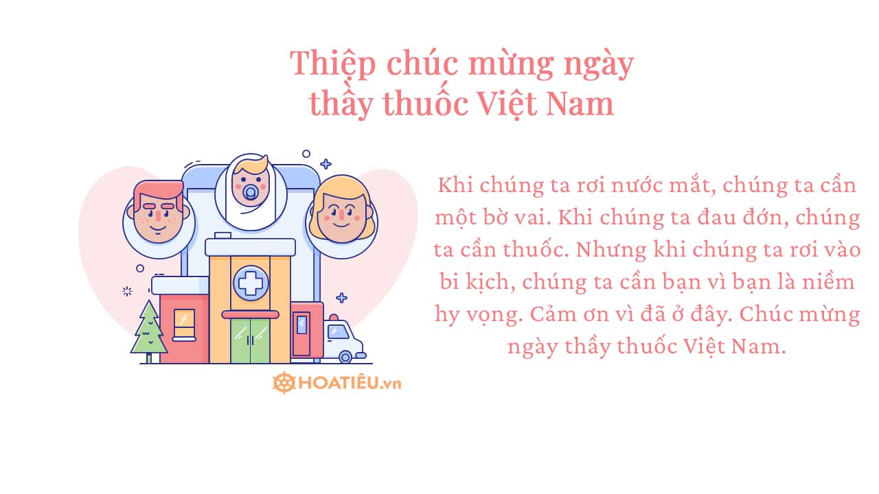 Thiệp mừng ngày thầy thuốc Việt Nam 27/2