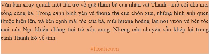 Tóm tắt Dưới bóng hoàng lan ngắn gọn