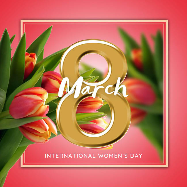 Thiệp chúc mừng ngày Quốc tế phụ nữ 8/3