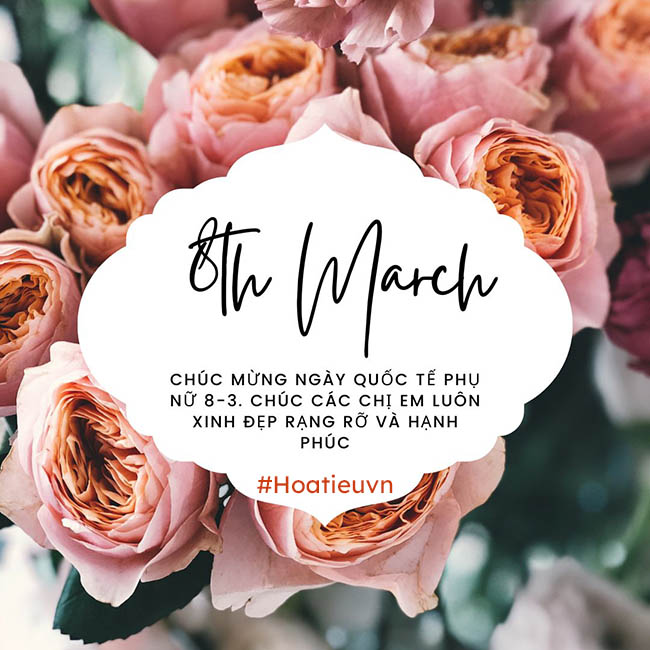 Thiệp chúc mừng ngày Quốc tế phụ nữ 8/3
