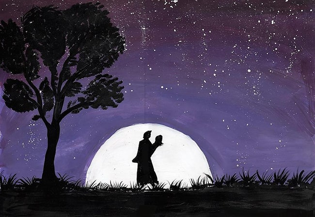 Cảnh nào được miêu tả trong truyện gợi cho bạn nghĩ đến một bức tranh đẹp