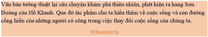 Nội dung văn bản Dấu ấn Hồ Khanh