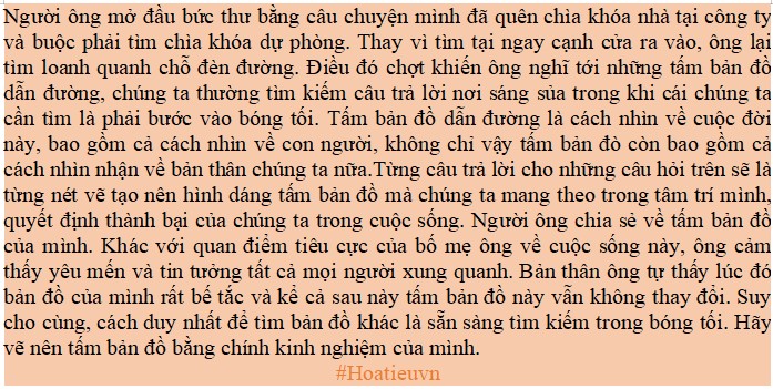 Soạn bài Bản đồ dẫn đường ngắn gọn