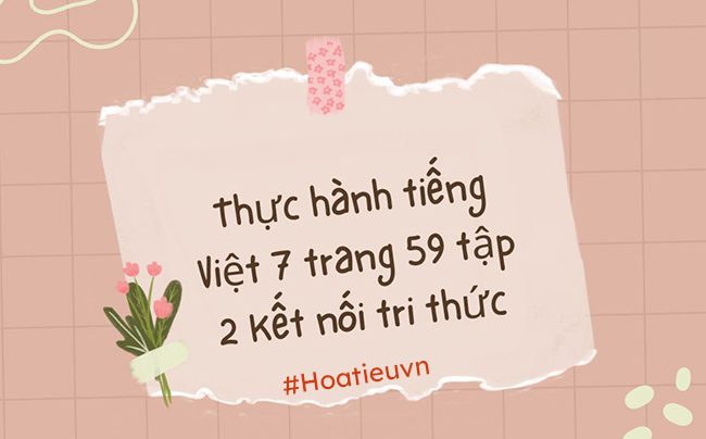 Thực hành tiếng Việt lớp 7 trang 59 Tập 2 Kết nối tri thức