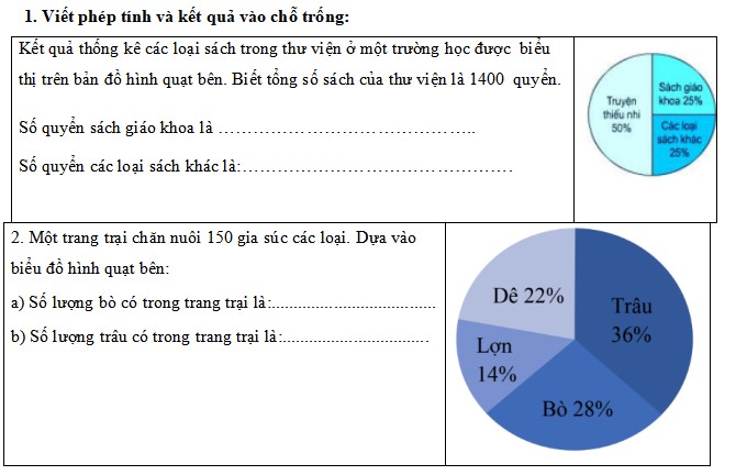 Đề cương ôn tập giữa học kì 2 môn Toán lớp 5