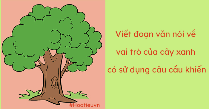 Đoạn văn nói về vai trò của cây xanh