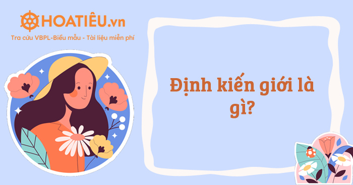 Định kiến giới là gì?