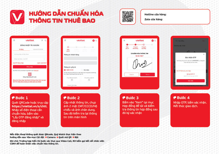 Chuẩn hóa thông tin thuê bao Viettel 