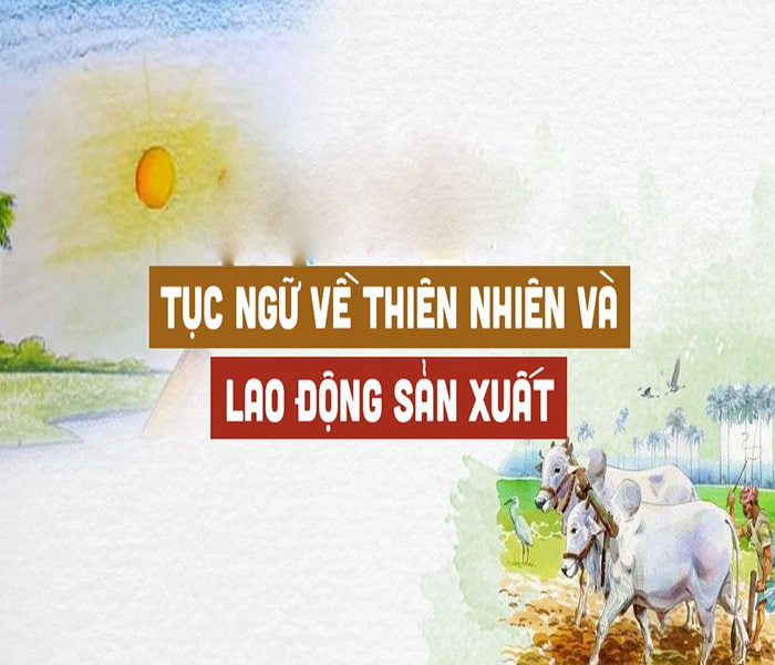 Những câu ca dao tục ngữ nói về thiên nhiên và lao động sản xuất