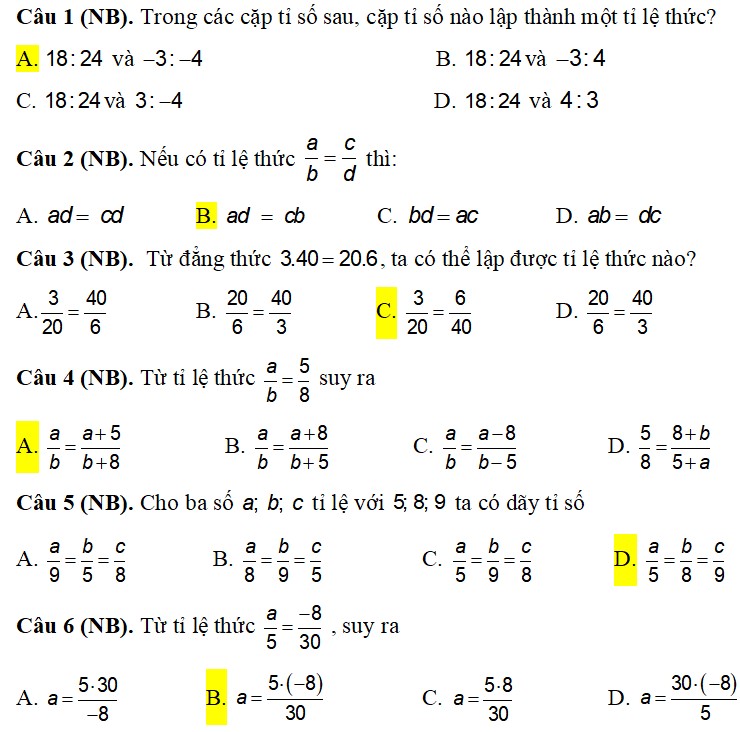 Đề thi Toán lớp 7 học kì 2 CTST