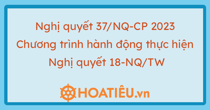 Nội dung Nghị quyết số 37/NQ-CP