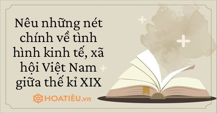 Nêu những nét chính về tình hình kinh tế, xã hội Việt Nam giữa thế kỉ XIX