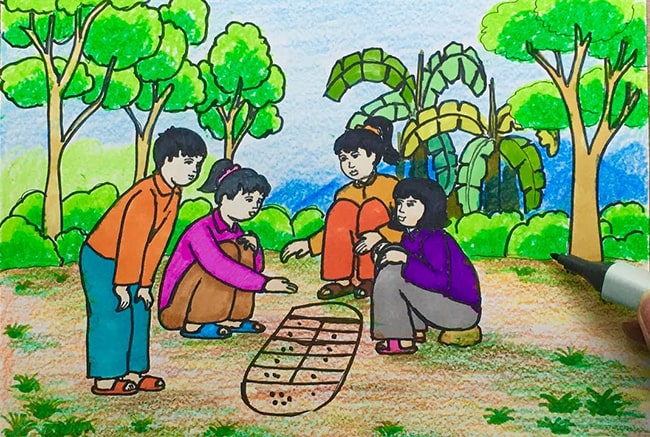 Thuyết minh về quy tắc hoặc luật lệ trong trò chơi ô ăn quan