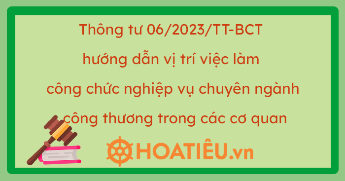 Thông tư 06/2023/TT-BCT