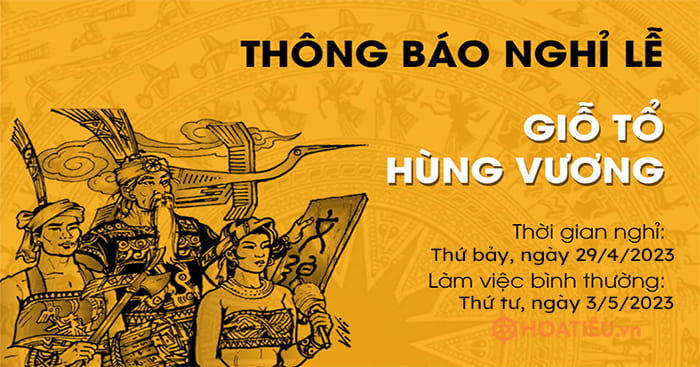 Mẫu thông báo nghỉ lễ cho khách hàng