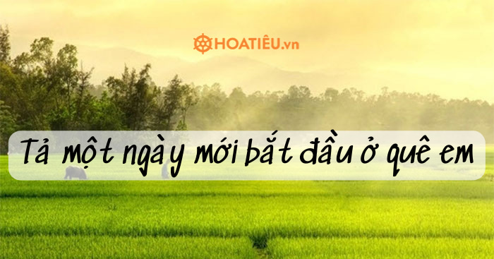 Hãy tả một ngày mới bắt đầu ở quê em: Khung cảnh thiên nhiên và cuộc sống bình dị