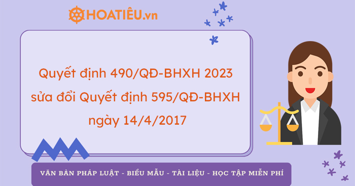 Quyết định 490/QĐ-BHXH 2023