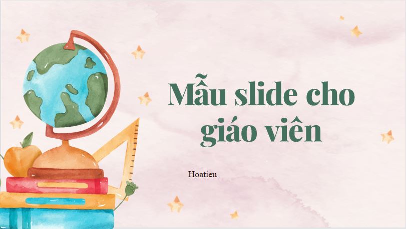 Mẫu slide bài giảng cho giáo viên