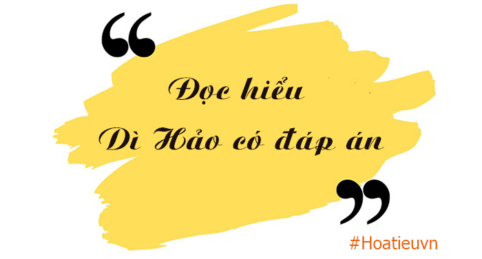 Đọc hiểu Dì hảo