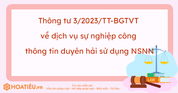 Thông tư 3/2023/TT-BGTVT
