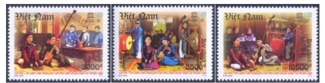 Các con tem bưu chính việt nam về di sản văn hóa phi vật thể
