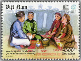 Di sản văn hóa phi vật thể của thế giới đã được giới thiệu trên tem bưu chính Việt Nam