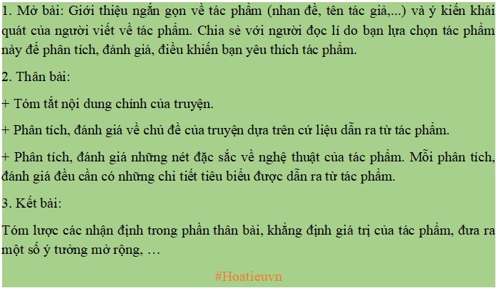 Dàn ý phân tích, đánh giá nét đặc sắc về nội dung hoặc hình thức nghệ thuật của một tác phẩm văn học