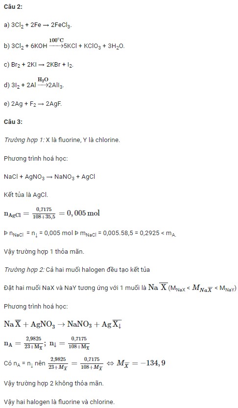 Đáp án đề thi học kì 2 Hóa 10 CTST