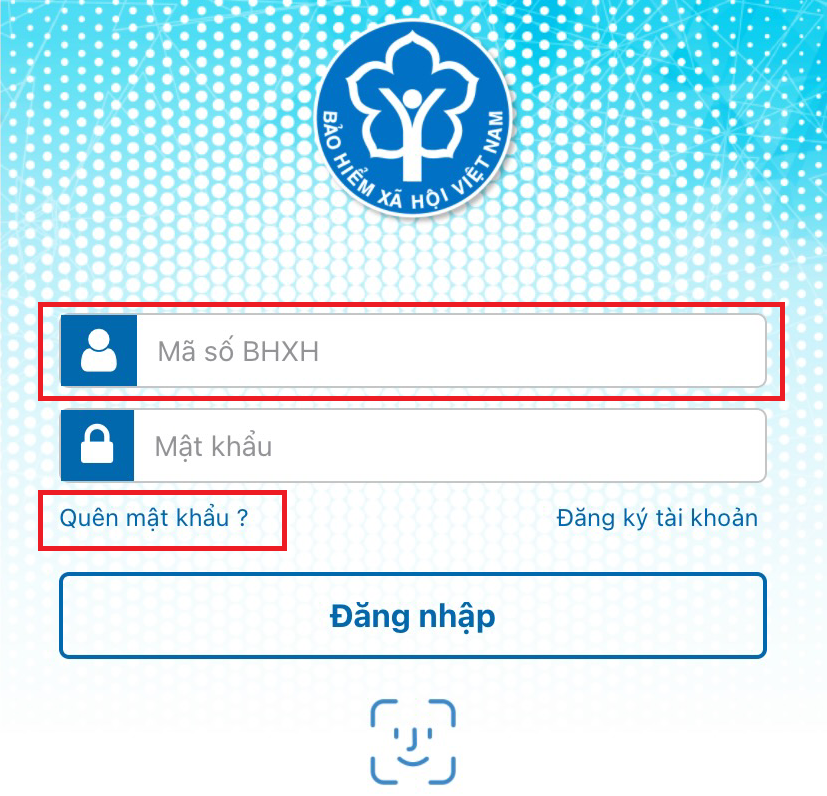 Cách lấy lại mật khẩu trên app VssID