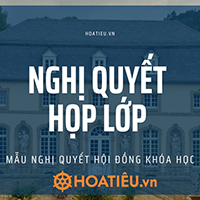 Nghị quyết họp lớp 2024