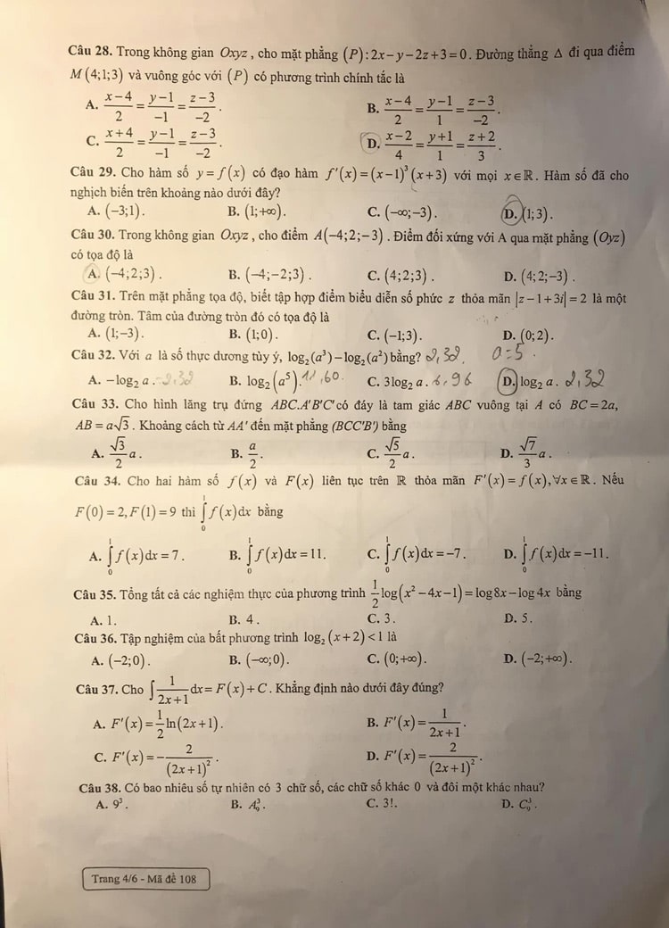 Để khảo sát lớp 12 Toán sở Hải Phòng 2023