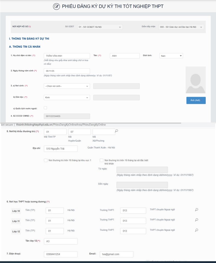 Hướng dẫn đăng ký thi tốt nghiệp THPT 2024 trực tuyến