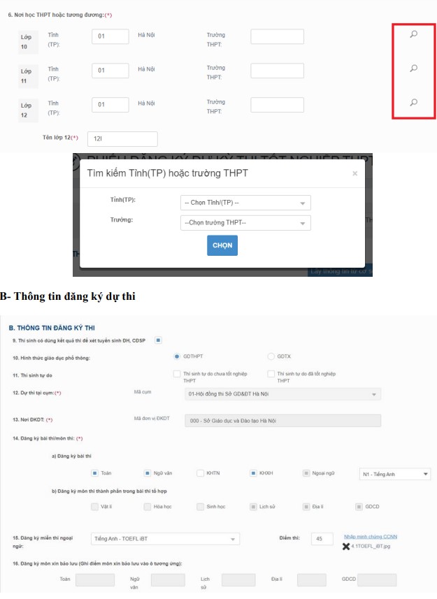 Hướng dẫn đăng ký thi tốt nghiệp THPT 2024 trực tuyến