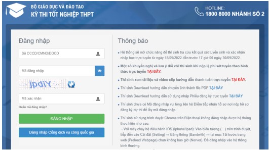 Hướng dẫn đăng ký thi tốt nghiệp THPT 2024 trực tuyến