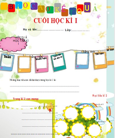 Mẫu sơ kết lớp của giáo viên chủ nhiệm