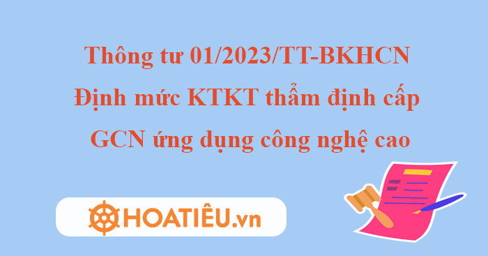 Nội dung Thông tư 01/2023/TT-BKHCN