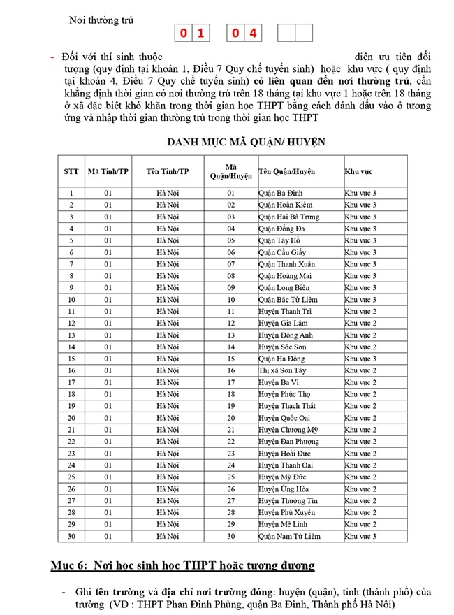 Hướng dẫn điền phiếu đăng ký dự thi tốt nghiệp online