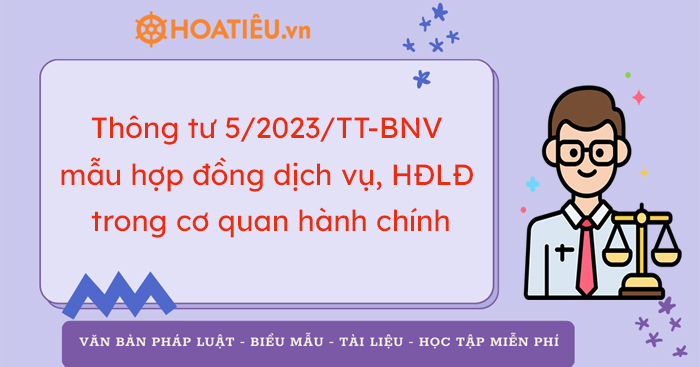 Thông tư 5/2023/TT-BNV