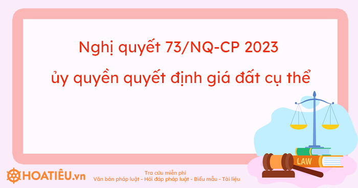 Nghị quyết số 73/NQ-CP 2023