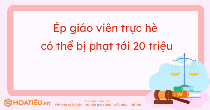 Giáo viên có phải trực hè không?
