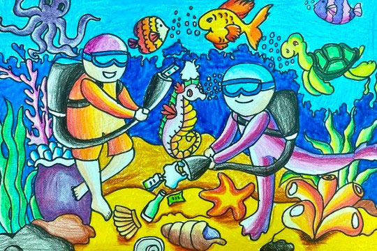 Vẽ tranh Thế giới muôn màu 2023