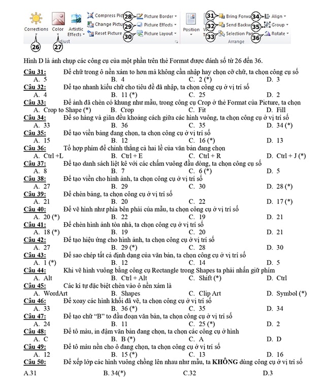 Đề thi nghề Tin học THPT 2020