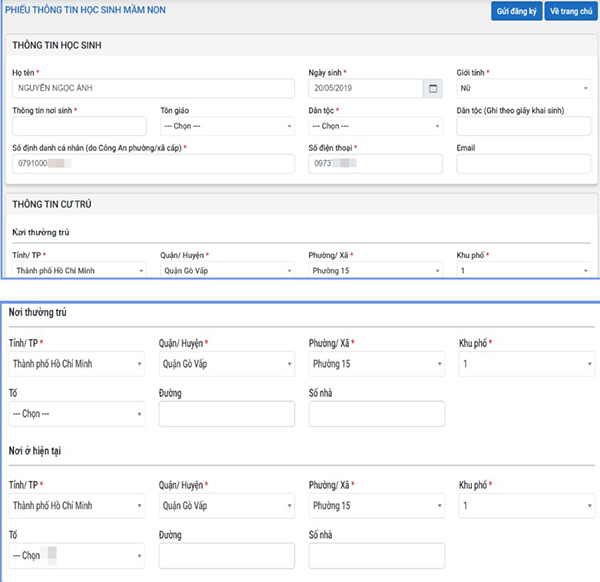 Cách đăng ký trực tuyến vào lớp 1 Tp HCM 2023