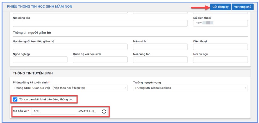Cách đăng ký trực tuyến vào lớp 1 Tp HCM 2023